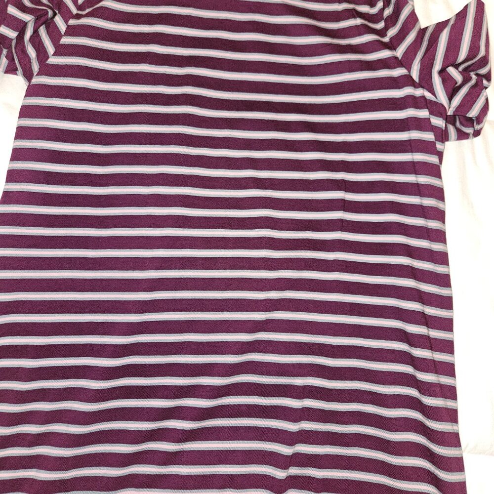 Pact Mariposa Boat Neck Striped Midi Dress - Picture 4 of 4